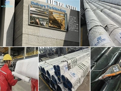 Lähetys Meksikoon – Octal Pipe toimittaa API 5L luokan B saumattomia putkia 3...