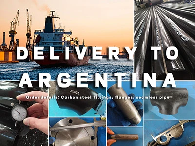 ASTM-hiiliteräsliittimet, laipat ja saumattomat putket – lähetys Buenos Aires...