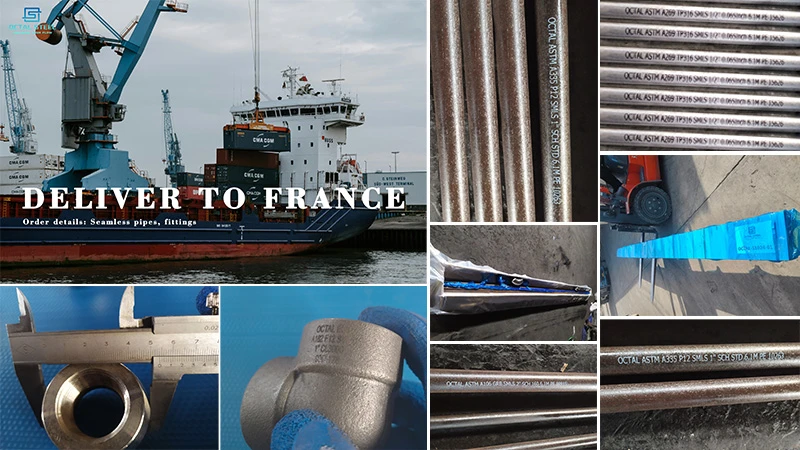 Shipment to Port-Fos France Seamless Pipes Fittings Shipment to Port-Fos France Seamless Pipes Fittings